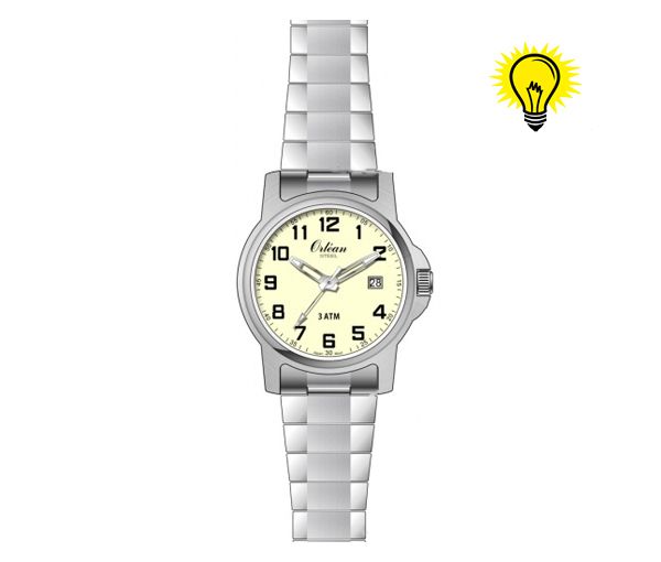 MONTRE ORLEAN ACIER 2T LUMIGLOW - BA ME3194 - ORLEAN MONTRE ORLEAN ACIER 2T LUMIGLOW - BA ME3194 - ORLEAN