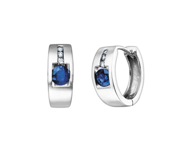 BOUCLES HUGG. 10K BL. SAPH.BL 0,09 D.SI2 - CR DD1336 - ZZCORONA BOUCLES HUGG. 10K BL. SAPH.BL 0,09 D.SI2 - CR DD1336 - ZZCORONA
