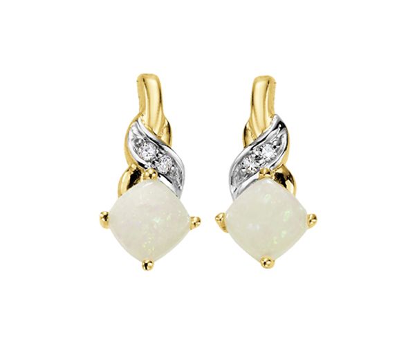 BOUCLES FIXE 10K OPALE 4=0,02 DIAM I1-I2 - CR DD2493 - BIJOUX CANADIEN BOUCLES FIXE 10K OPALE 4=0,02 DIAM I1-I2 - CR DD2493 - BIJOUX CANADIEN