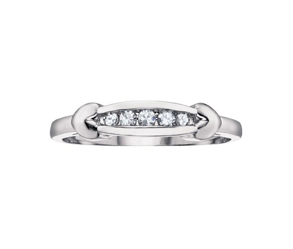 BAGUE EN OR 10K BLANC SERTIE DE DIAMANTS - CR DD2587 - BIJOUX CANADIEN BAGUE EN OR 10K BLANC SERTIE DE DIAMANTS - CR DD2587 - BIJOUX CANADIEN