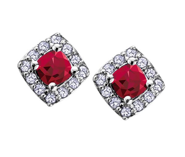 BOUCLES EN OR BLANC SERTIES DE PIERRES DE NAISSANCE ET DE DIAMANTS - CR DX566W01GA - BIJOUX CANADIEN BOUCLES EN OR BLANC SERTIES DE PIERRES DE NAISSANCE ET DE DIAMANTS - CR DX566W01GA - BIJOUX CANADIEN