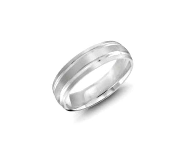 JONC POUR HOMME EN OR 10K BLANC CONFORT - ML JM393/6W - MALO JONC POUR HOMME EN OR 10K BLANC CONFORT - ML JM393/6W - MALO