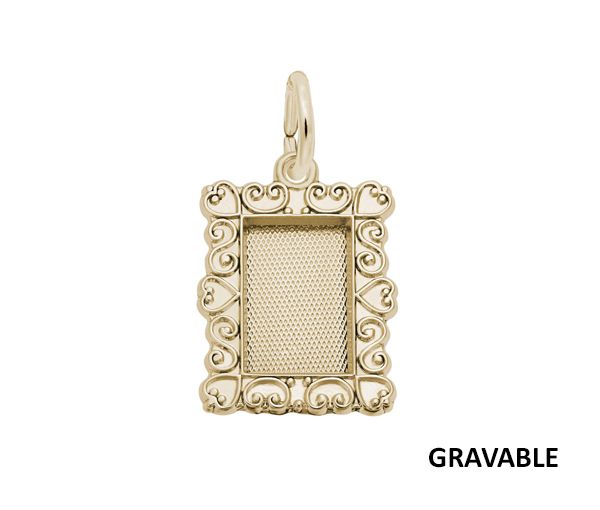 PENDENTIF ARGENT/PVD OR MINI CADRE - NU 0240 PL - NUCO/REMBRANDT PENDENTIF ARGENT/PVD OR MINI CADRE - NU 0240 PL - NUCO/REMBRANDT
