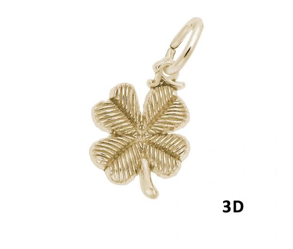 PENDENTIF ARGENT/PVD OR TRÈFLE - NU 0393 PL - NUCO/REMBRANDT PENDENTIF ARGENT/PVD OR TRÈFLE - NU 0393 PL - NUCO/REMBRANDT