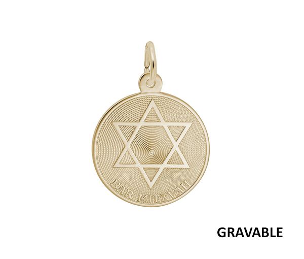 PENDENTIF 10K BAR MITHZVAH 19.6X19.6MM - NU 3775 - NUCO/REMBRANDT PENDENTIF 10K BAR MITHZVAH 19.6X19.6MM - NU 3775 - NUCO/REMBRANDT