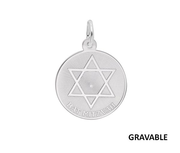 PENDENTIF 14K BAT MITHZVAH 18.7X18.7MM - NU 3776 14W - NUCO/REMBRANDT PENDENTIF 14K BAT MITHZVAH 18.7X18.7MM - NU 3776 14W - NUCO/REMBRANDT