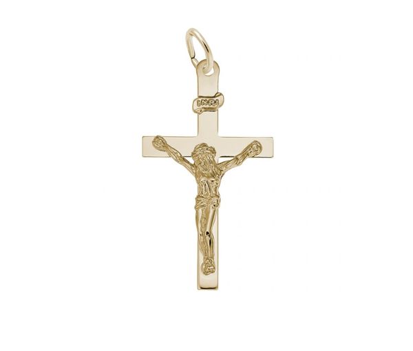 PENDENTIF EN ARGENT/PVD OR CRUCIFIX - NU 4938 PL - NUCO/REMBRANDT PENDENTIF EN ARGENT/PVD OR CRUCIFIX - NU 4938 PL - NUCO/REMBRANDT