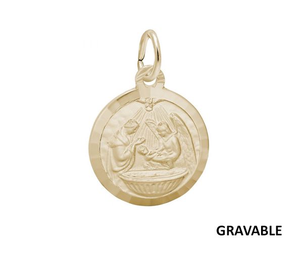 PENDENTIF ARG. PL.OR DISQUE BAPTÊME - NU 7776 PL - NUCO/REMBRANDT PENDENTIF ARG. PL.OR DISQUE BAPTÊME - NU 7776 PL - NUCO/REMBRANDT