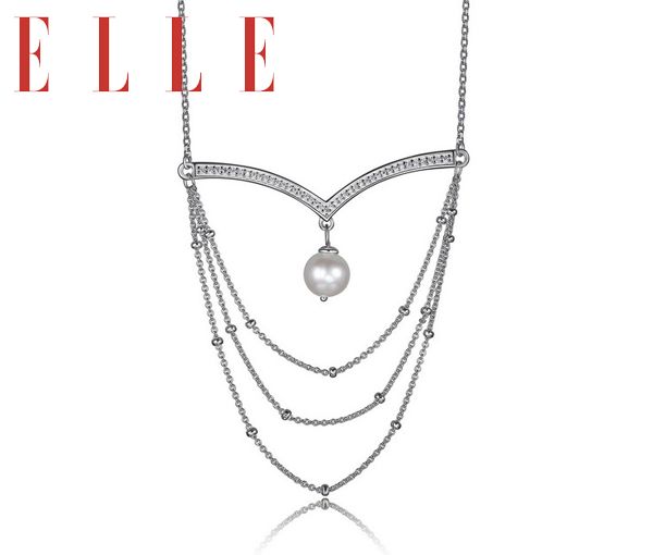 COLLIER ELLE ARGENT CZ PERLE 'MAJESTIC'' - PJ R0LB9C4546 - ELLE COLLIER ELLE ARGENT CZ PERLE 'MAJESTIC'' - PJ R0LB9C4546 - ELLE