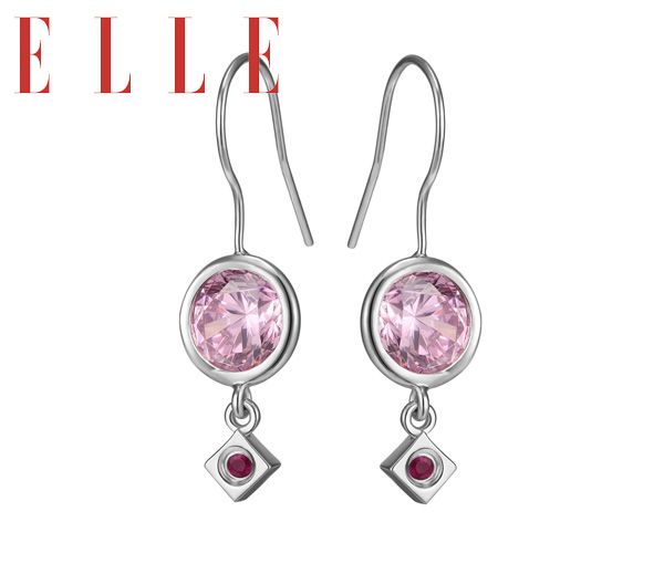 BOUCLES ELLE ARG CZ ROSE CROCHET - PJ R2LBG4060Y - ELLE BOUCLES ELLE ARG CZ ROSE CROCHET - PJ R2LBG4060Y - ELLE