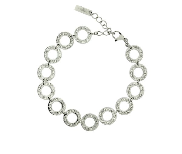 BRACELET ACIER CERCLES CZ 7+1 - PJ T1X0410000 - STEELX BRACELET ACIER CERCLES CZ 7+1 - PJ T1X0410000 - STEELX