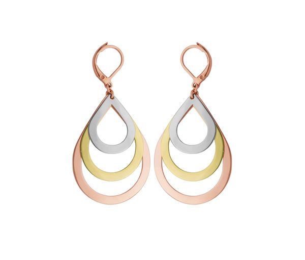 BOUCLES ACIER/PVD GOUTTES 3 TONS - PJ T2X6680000 - STEELX BOUCLES ACIER/PVD GOUTTES 3 TONS - PJ T2X6680000 - STEELX