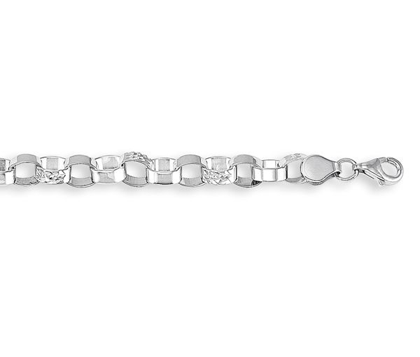 BRACELET 10K BLANC 5.7MM 7'' - SY 9205 - BIJOUX D'IMPORTATION BRACELET 10K BLANC 5.7MM 7'' - SY 9205 - BIJOUX D'IMPORTATION