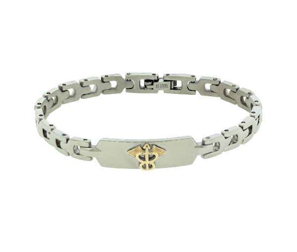 BRACELET MEDICAL ACIER 10K 5.5MM 7.5'' - WB BD37 - MEDICO BELLO BRACELET MEDICAL ACIER 10K 5.5MM 7.5'' - WB BD37 - MEDICO BELLO