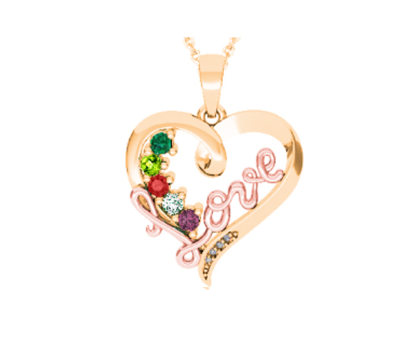 PENDENTIF FAMILIAL EN ARGENT ET EN OR SERTI DE PIERRES VÉRITABLES - BH FG102PYR14 - BEVERLY HILLS PENDENTIF FAMILIAL EN ARGENT ET EN OR SERTI DE PIERRES VÉRITABLES - BH FG102PYR14 - BEVERLY HILLS