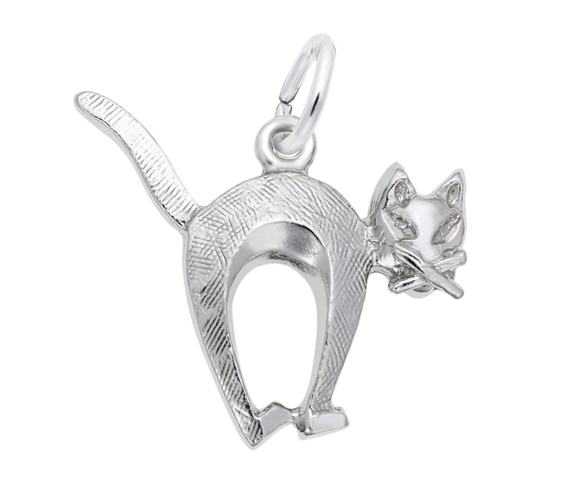 PENDENTIF EN ARGENT CHAT D'HALLOWEEN - NU 1254ARG - NUCO/REMBRANDT PENDENTIF EN ARGENT CHAT D'HALLOWEEN - NU 1254ARG - NUCO/REMBRANDT