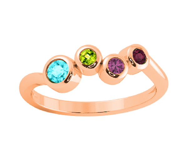 BAGUE FAMILIALE EN ARGENT OU EN OR SERTIE DE PIERRES VÉRITABLES - BH FJ100R14 - BEVERLY HILLS BAGUE FAMILIALE EN ARGENT OU EN OR SERTIE DE PIERRES VÉRITABLES - BH FJ100R14 - BEVERLY HILLS