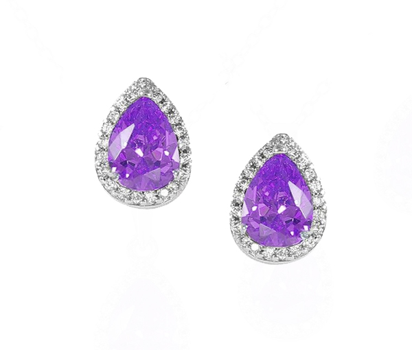 BOUCLES EN FORME DE GOUTTE EN ARGENT RHODIÉ SERTI DE CUBIQUES ZIRCONIAS DE COULEURS VARIÉES - SP BGS00441BFE - BIJOUX D'IMPORTATION BOUCLES EN FORME DE GOUTTE EN ARGENT RHODIÉ SERTI DE CUBIQUES ZIRCONIAS DE COULEURS VARIÉES - SP BGS00441BFE - BIJOUX D'IMPORTATION