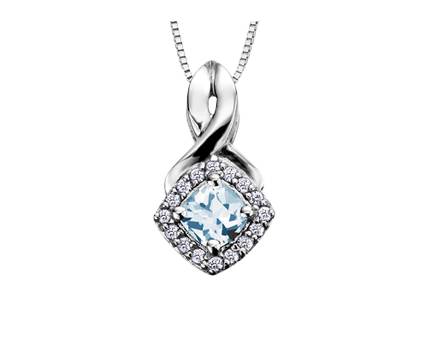 PENDENTIF EN OR BLANC SERTI DE PIERRES DE NAISSANCE VARIÉES ET DE DIAMANTS - CR DX567WAQ - BIJOUX CANADIEN PENDENTIF EN OR BLANC SERTI DE PIERRES DE NAISSANCE VARIÉES ET DE DIAMANTS - CR DX567WAQ - BIJOUX CANADIEN