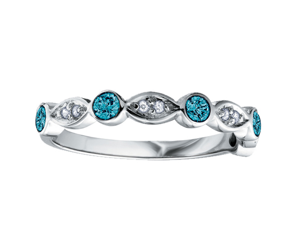 JONC EN OR BLANC SERTI DE PIERRES DE COULEURS VARIÉES ET DE DIAMANTS - CR DX463WBL - BIJOUX CANADIEN JONC EN OR BLANC SERTI DE PIERRES DE COULEURS VARIÉES ET DE DIAMANTS - CR DX463WBL - BIJOUX CANADIEN