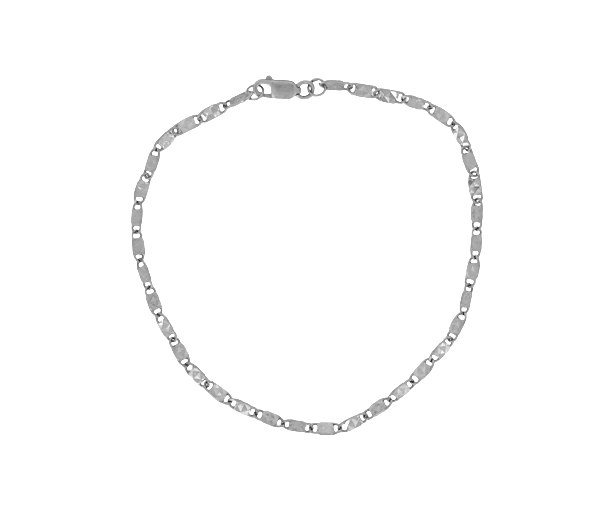 BRACELET EN OR À MAILLE PLAQUES TAILLÉES DIAMANT - S LPXD040W07 - BIJOUX D'IMPORTATION BRACELET EN OR À MAILLE PLAQUES TAILLÉES DIAMANT - S LPXD040W07 - BIJOUX D'IMPORTATION
