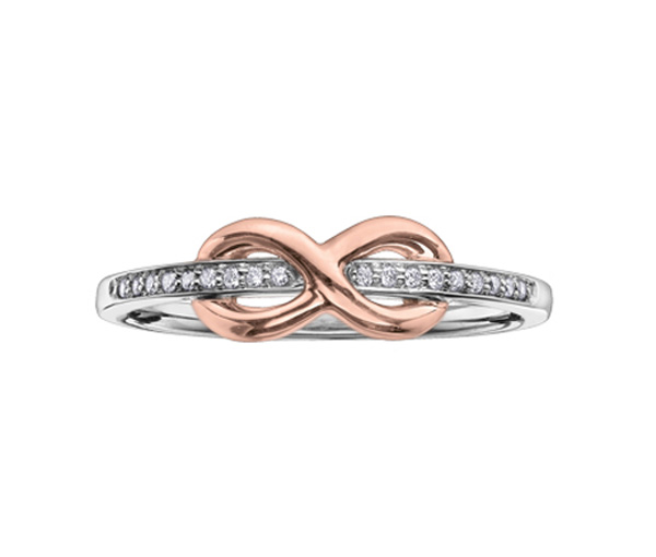 BAGUE INFINI EN OR AVEC DIAMANTS - CR DD2710R - BIJOUX CANADIEN BAGUE INFINI EN OR AVEC DIAMANTS - CR DD2710R - BIJOUX CANADIEN