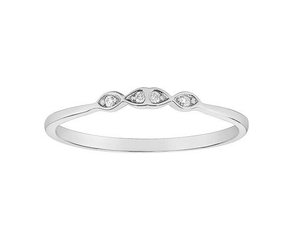 BAGUE EN OR JAUNE, ROSE ET BLANC SERTIE DE DIAMANTS - CR DD7710W - BIJOUX CANADIEN BAGUE EN OR JAUNE, ROSE ET BLANC SERTIE DE DIAMANTS - CR DD7710W - BIJOUX CANADIEN