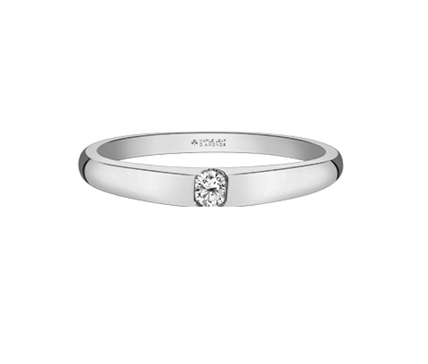 BAGUE EN OR 14K JAUNE OU BLANC SERTIE D'UN DIAMANT CANADIEN - CR ML898W08 - BIJOUX CANADIEN BAGUE EN OR 14K JAUNE OU BLANC SERTIE D'UN DIAMANT CANADIEN - CR ML898W08 - BIJOUX CANADIEN