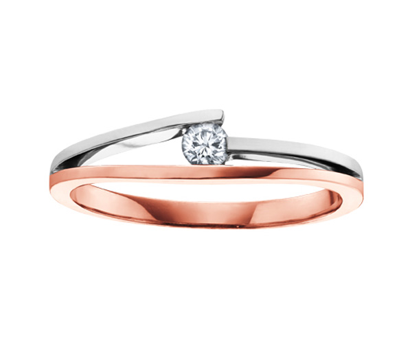 BAGUE EN OR SERTIE D'UN DIAMANT CANADIEN - CR AM127R - DIAMANT CANADIEN BAGUE EN OR SERTIE D'UN DIAMANT CANADIEN - CR AM127R - DIAMANT CANADIEN