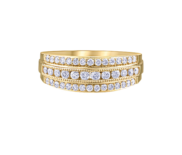 BAGUE EN OR JAUNE OU BLANC SERTIE DE DIAMANTS - CR DX880Y50 - BIJOUX CANADIEN BAGUE EN OR JAUNE OU BLANC SERTIE DE DIAMANTS - CR DX880Y50 - BIJOUX CANADIEN