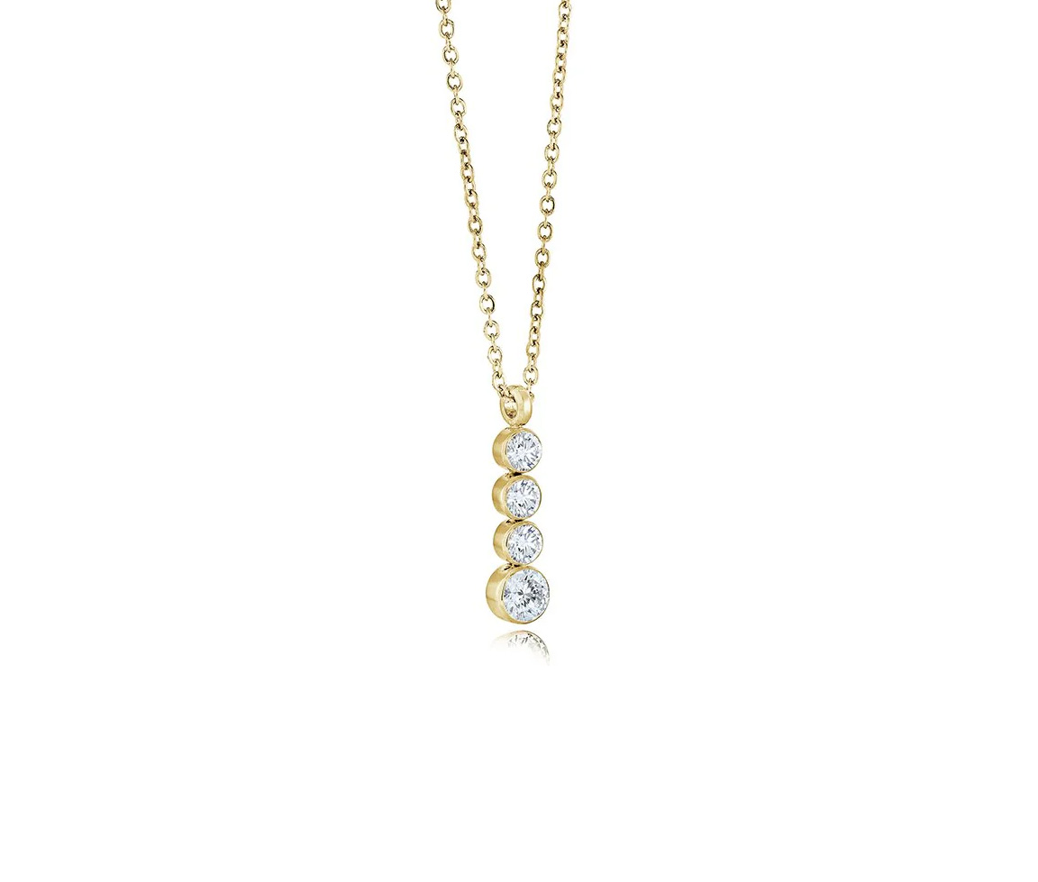 PENDENTIF EN ACIER OU ACIER/PVD OR SERTI E CUBIQUES ZIRCONIAS DÉGRADÉS - IG SWP116GO - VELORIA PENDENTIF EN ACIER OU ACIER/PVD OR SERTI E CUBIQUES ZIRCONIAS DÉGRADÉS - IG SWP116GO - VELORIA