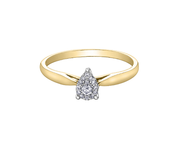 BAGUE EN OR 10K SERTIE DE DIAMANTS - CR DX795YW08 - BIJOUX CANADIEN BAGUE EN OR 10K SERTIE DE DIAMANTS - CR DX795YW08 - BIJOUX CANADIEN