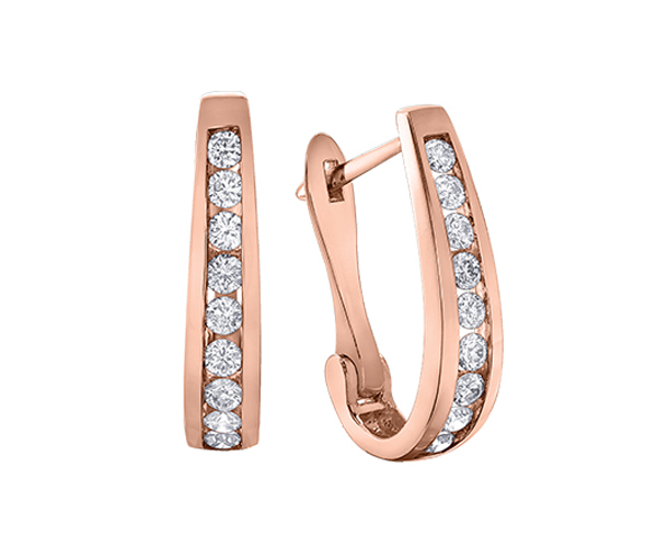 BOUCLES HUGGIES EN OR SERTIES DE DIAMANTS - CR DX845R15 - BIJOUX CANADIEN BOUCLES HUGGIES EN OR SERTIES DE DIAMANTS - CR DX845R15 - BIJOUX CANADIEN