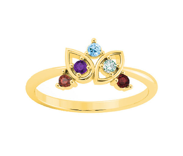 BAGUE FAMILLIALE EN ARGENT OU EN OR SERTIE DE PIERRES VÉRITABLES - BH FJ126Y - BEVERLY HILLS BAGUE FAMILLIALE EN ARGENT OU EN OR SERTIE DE PIERRES VÉRITABLES - BH FJ126Y - BEVERLY HILLS