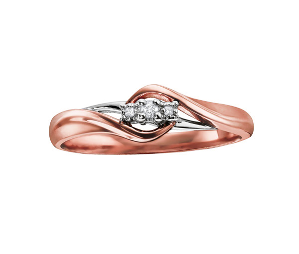 BAGUE EN OR 10K 2 TONS SERTIE DE DIAMANTS - CR DD1978R - BIJOUX CANADIEN BAGUE EN OR 10K 2 TONS SERTIE DE DIAMANTS - CR DD1978R - BIJOUX CANADIEN