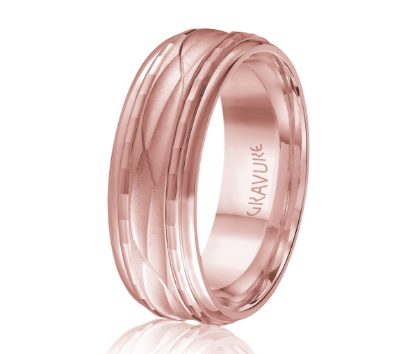 JONC EN OR OU EN PLATINE AVEC MOTIF VAGUE - ML GH1052P10 - MALO JONC EN OR OU EN PLATINE AVEC MOTIF VAGUE - ML GH1052P10 - MALO