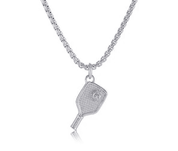 PENDENTIF RAQUETTE PICKLE BALL EN ACIER OU ACIER/PVD OR - IG SP470 - ITALGEM PENDENTIF RAQUETTE PICKLE BALL EN ACIER OU ACIER/PVD OR - IG SP470 - ITALGEM