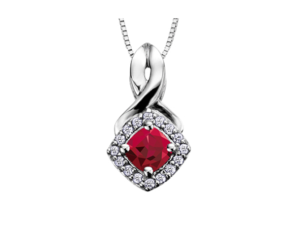 PENDENTIF EN OR BLANC SERTI DE PIERRES DE NAISSANCE VARIÉES ET DE DIAMANTS - CR DX567WGA - BIJOUX CANADIEN PENDENTIF EN OR BLANC SERTI DE PIERRES DE NAISSANCE VARIÉES ET DE DIAMANTS - CR DX567WGA - BIJOUX CANADIEN