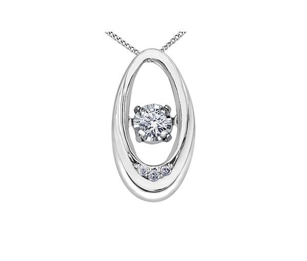 PENDENTIF EN OR BLANC SERTI D'UN DIAMANT DANSANT ET DE DIAMANTS - CR DX874WDI - BIJOUX CANADIEN PENDENTIF EN OR BLANC SERTI D'UN DIAMANT DANSANT ET DE DIAMANTS - CR DX874WDI - BIJOUX CANADIEN