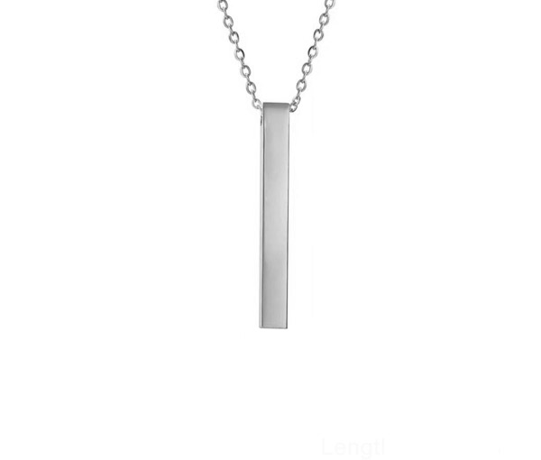 PENDENTIF BAR EN ACIER PERSONNALISABLE - SJ BARW - BIJOUTERIE SUISSE INC. PENDENTIF BAR EN ACIER PERSONNALISABLE - SJ BARW - BIJOUTERIE SUISSE INC.