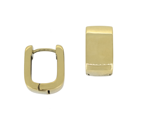 BOUCLES HUGGIES CARRÉES EN ACIER - IG SEA489GO - VELORIA BOUCLES HUGGIES CARRÉES EN ACIER - IG SEA489GO - VELORIA