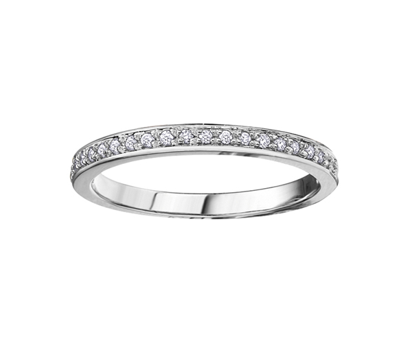 JONC SEMI-ÉTERNITÉ EN OR SERTI DE DIAMANTS - CR DX534W - BIJOUX CANADIEN JONC SEMI-ÉTERNITÉ EN OR SERTI DE DIAMANTS - CR DX534W - BIJOUX CANADIEN