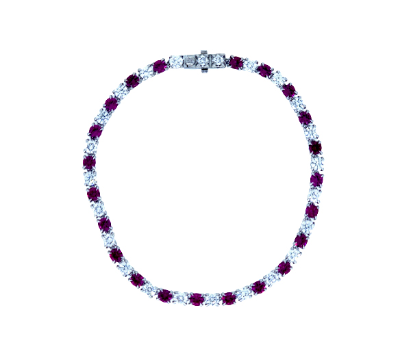 BRACELET TENNIS EN OR SERTI DE DIAMANTS DE LABORATOIRE ET DE PIERRES DE COULEURS DE LABORATOIRE - BH LGG065BWR - BEVERLY HILLS BRACELET TENNIS EN OR SERTI DE DIAMANTS DE LABORATOIRE ET DE PIERRES DE COULEURS DE LABORATOIRE - BH LGG065BWR - BEVERLY HILLS