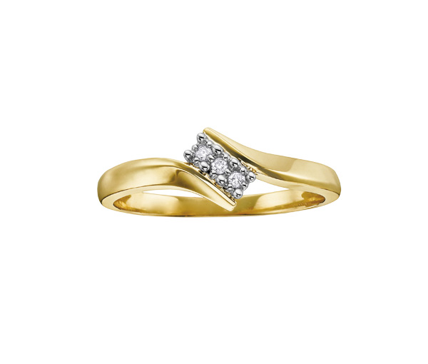BAGUE EN OR 10K SERTIE DE DIAMANTS - CR DD1964Y - BIJOUX CANADIEN BAGUE EN OR 10K SERTIE DE DIAMANTS - CR DD1964Y - BIJOUX CANADIEN