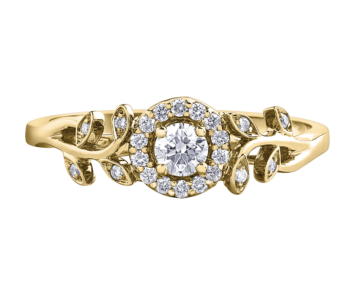 BAGUE EN OR 10K BLANC, ROSE OU JAUNE SERTIE D'UN DIAMANT CANADIEN ET DE DIAMANTS - CR AM481Y - DIAMANT CANADIEN BAGUE EN OR 10K BLANC, ROSE OU JAUNE SERTIE D'UN DIAMANT CANADIEN ET DE DIAMANTS - CR AM481Y - DIAMANT CANADIEN