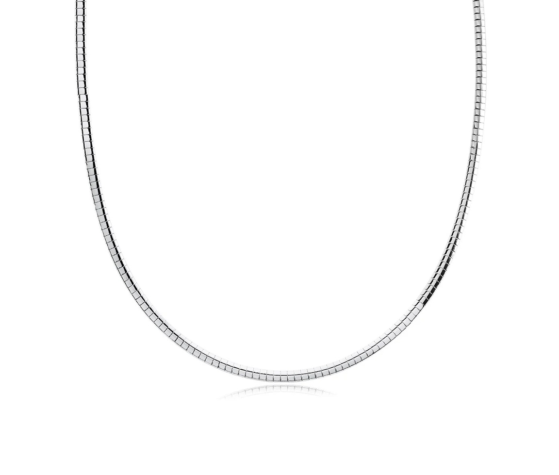 CHAIN EN ACIER OU ACIER/PVD OR À MAILLE OMEGA - IG SWN129 - VELORIA CHAIN EN ACIER OU ACIER/PVD OR À MAILLE OMEGA - IG SWN129 - VELORIA