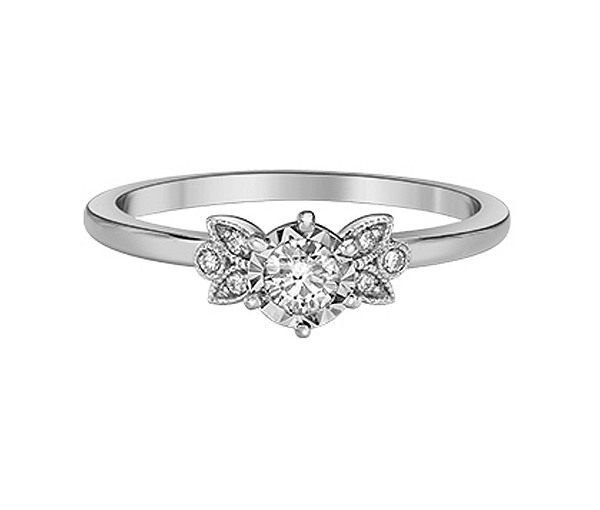 BAGUE EN OR SERTIE DE DIAMANTS - CR DX971WW20 - BIJOUX CANADIEN BAGUE EN OR SERTIE DE DIAMANTS - CR DX971WW20 - BIJOUX CANADIEN