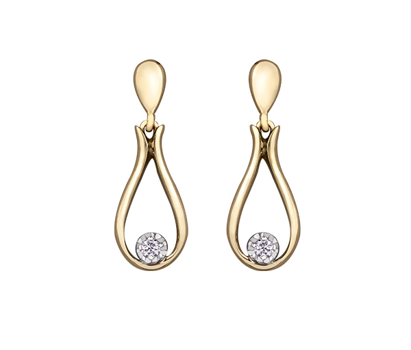 BOUCLES EN OR 10K SERTIES DE DIAMANTS CANADIENS - CR AM534Y - DIAMANT CANADIEN BOUCLES EN OR 10K SERTIES DE DIAMANTS CANADIENS - CR AM534Y - DIAMANT CANADIEN