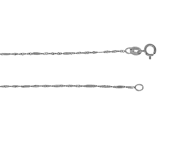 CHAINE EN OR À MAILLE SINGAPOUR/PLAQUE - MB SINPL.9W18 - BIJOUX D'IMPORTATION CHAINE EN OR À MAILLE SINGAPOUR/PLAQUE - MB SINPL.9W18 - BIJOUX D'IMPORTATION