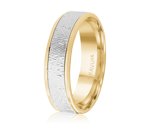 JONC EN OR OU EN PLATINE AVEC MOTIF SCRATCH AU CENTRE - ML GH1571YW18 - MALO JONC EN OR OU EN PLATINE AVEC MOTIF SCRATCH AU CENTRE - ML GH1571YW18 - MALO